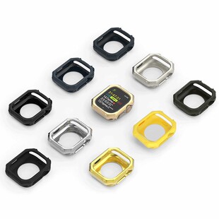 New Applicable Apple Watch Protective Case applewatch Electroplated Protective Case Tpu Armor Drop-Resistant Watch Case