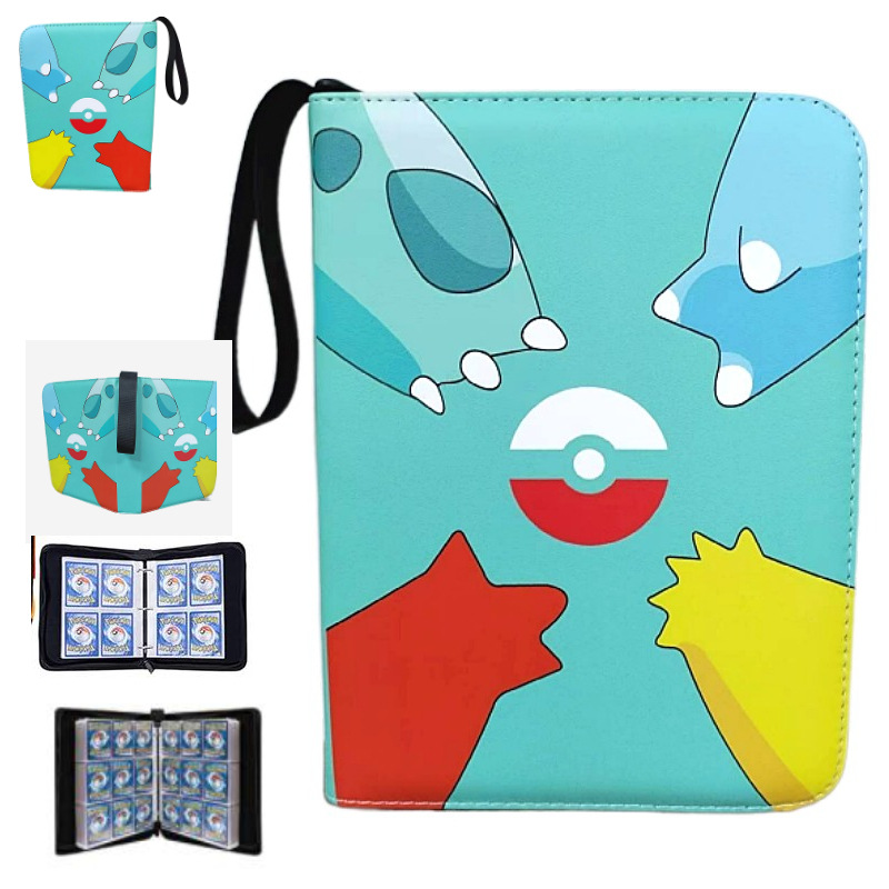 FUENTE fabricante en stock suministro baokemeng juego tarjeta colección libro Magic Baby Tarjeta de cremallera libro de almacenamiento