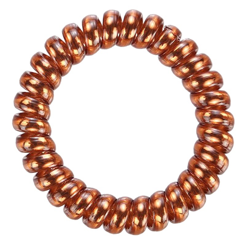 P1-13 europeo y americano nuevo grueso pulsera grande línea telefónica pelo anillo metal color cuatro colores pelo accesorios fábrica al por mayor