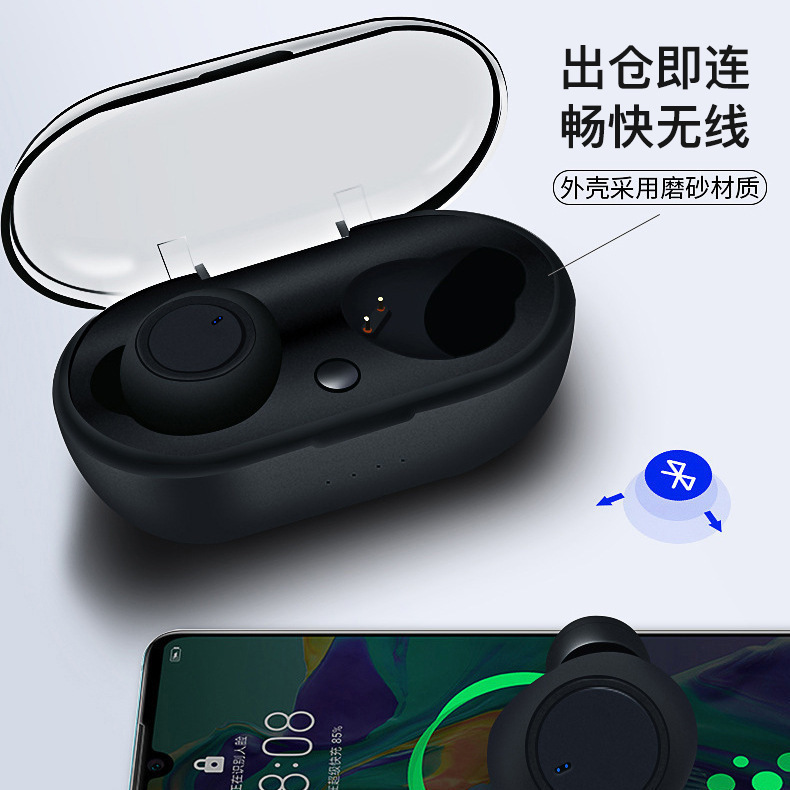 Audífonos Bluetooth Y50, Nuevo Modelo Transfronterizo, Compatibles con Música, Audífonos Bluetooth Estéreo Bilaterales Intrauditivos, Disponibles para Venta al por Mayor.