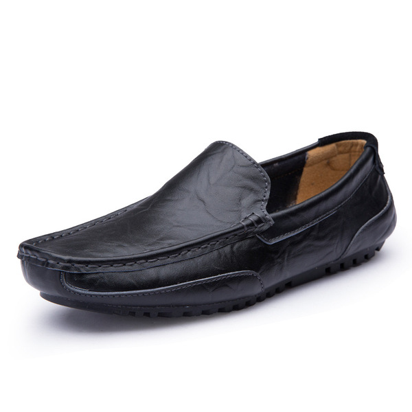 Black fashionable keep warm casual footwear all-season English style
