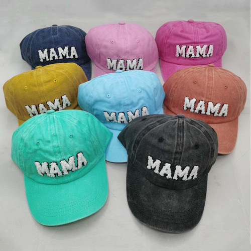 Cross-border Amazon Mama Alphabet Embroidered Washable Baseball Cap for Women, European and American Style, New Outdoor Sun Hat
