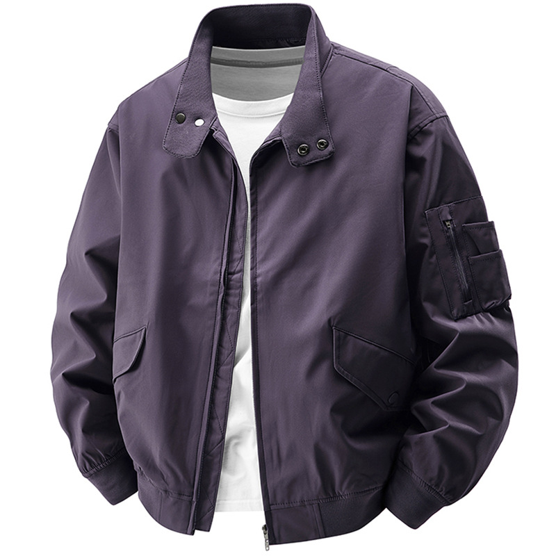 2025 Men's Spring and Autumn Outdoor New Korean Style Casual Versatile Workwear Flight Jacket