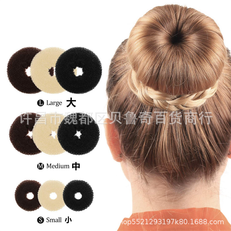 Disponible para cabello liso, cabezal de bola, cabezal de brazado, accesorios para el cabello, donas de estilo coreano, cabezal de brote, herramienta para el cabello