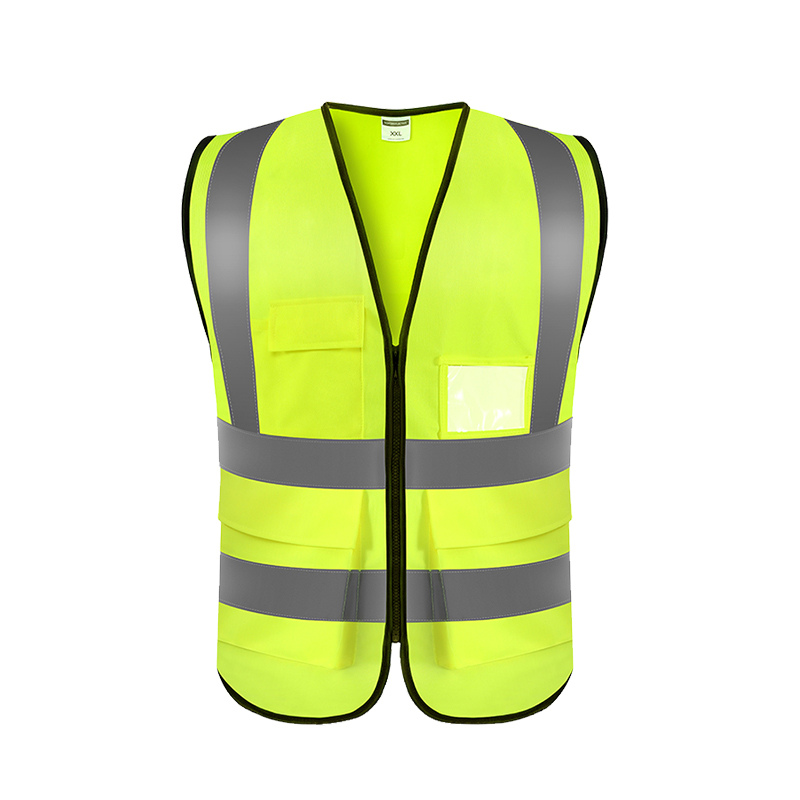 chaleco reflectante chaleco de seguridad de construcción de construcción de tráfico de carreteras de ciclismo chaleco de seguridad reflectante trabajo personalizado