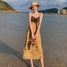 2023女裝越南西雙版納雲南麗江大理泰國旅游度假衣服穿搭顯瘦長裙