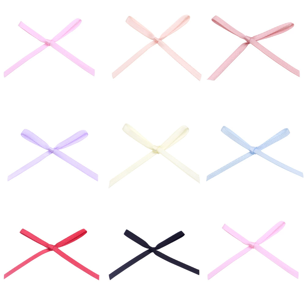 Оптовая продажа 3 мм полиэстер с машинным бантом мини-бант нижнее белье трусики носки декоративные аксессуары