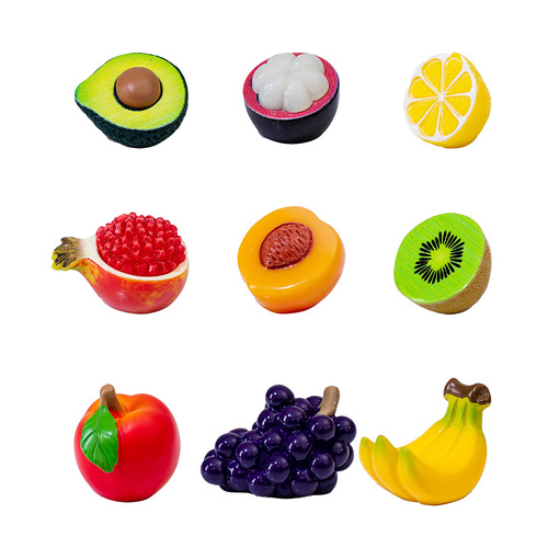 Micro-landscape creative realistic simulation fruit blind box snack toy decoration accessory dollhouse mini craft small ornament