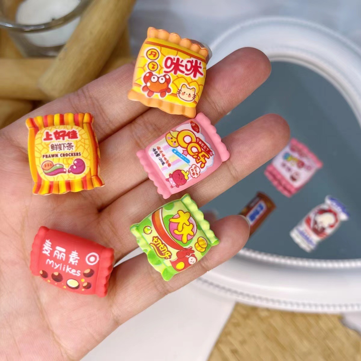 감자칩백 머리핀 [혼합모]