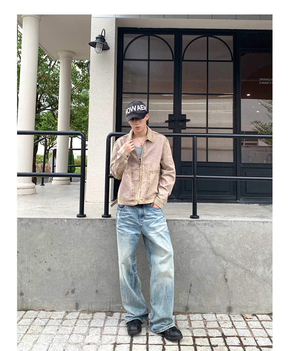MADEEXTREME Rivet Washed Barn Jacket
