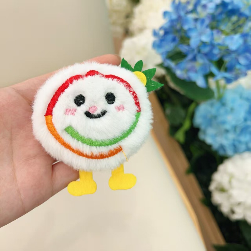 卡通毛绒钥匙扣挂件配饰diy手工服饰拖鞋包包饰品胸针配件半成品|undefined