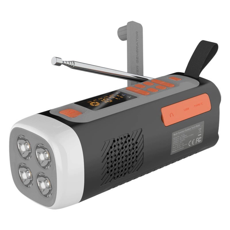 Располагаясь лагерем радио Электрофонаря лампы аварийное, батарея 4500 мАх 30 длинных часов воспроизведения Блуэтоотх поддержки жизни батареи