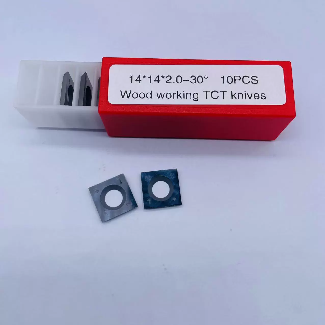 工厂木工舍弃式硬质合金刀片14X14X2螺旋刀立铣机四面刨刀片