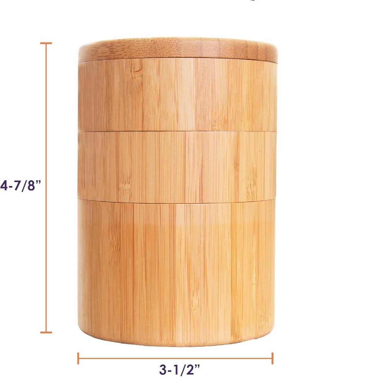 Fabricantes al por mayor de productos de bambú y madera transfronterizos de cocina doméstica acabado de almacenamiento condimento caja de sal con tapa