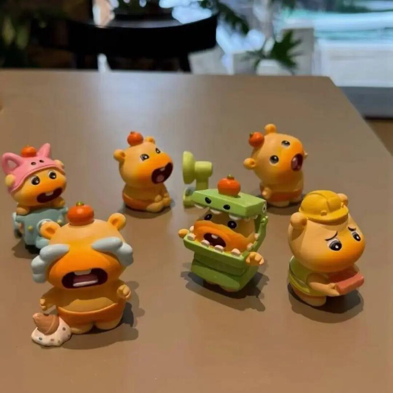 爆款卡通水豚噜噜摆件盲盒潮玩手办可爱周边豚仔创意汽车装饰公仔|undefined