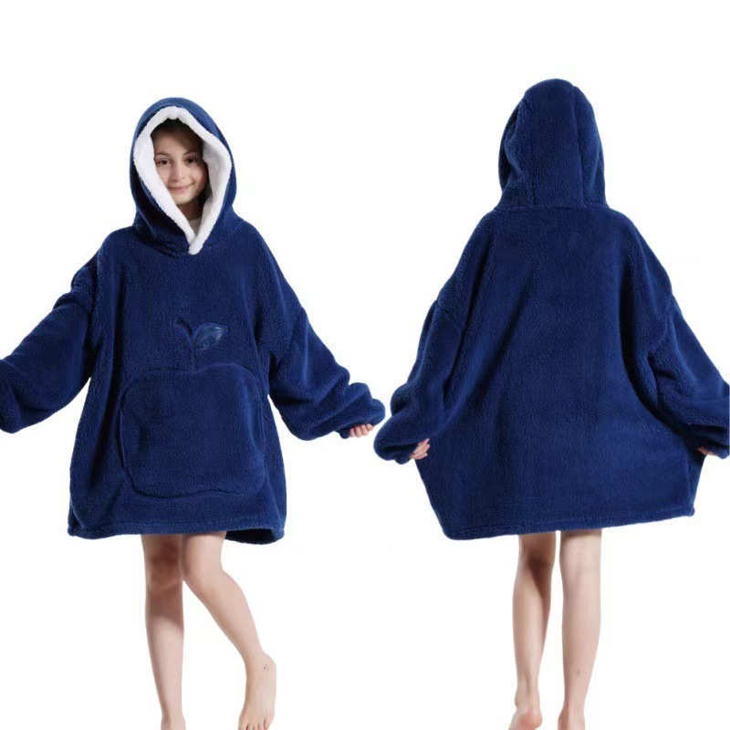 新しい子供の純色のリンゴの怠け者の服の防寒服の頭の上着と帽子のじゅうたんの室外の防寒はじゅうたんを着ることができます。|undefined