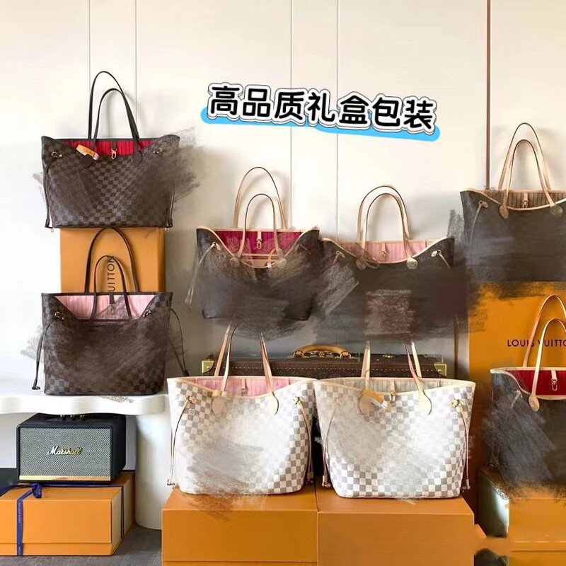 外国貿易卸売 2025 新しいトレンディなファッションレディースバッグ老眼ショッピングバッグ市松バッグトートバッグ通勤バッグ|undefined