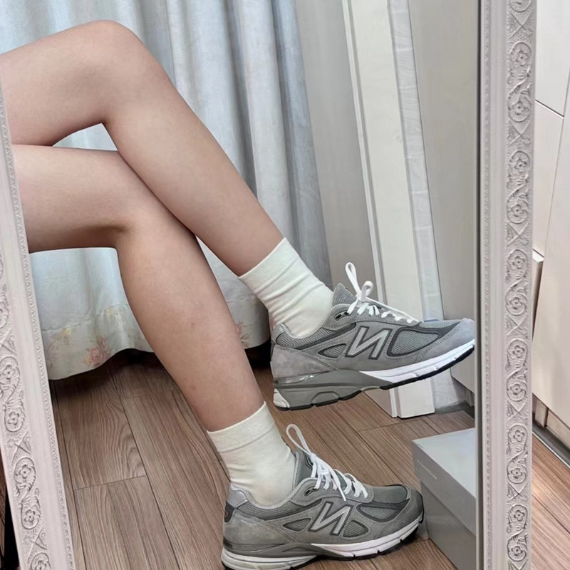 高品質 NB990V3 元祖グレー v4 女性の靴通気性男性の靴レトロカジュアルジョギングシューズ身長増加靴 990v5v6|undefined