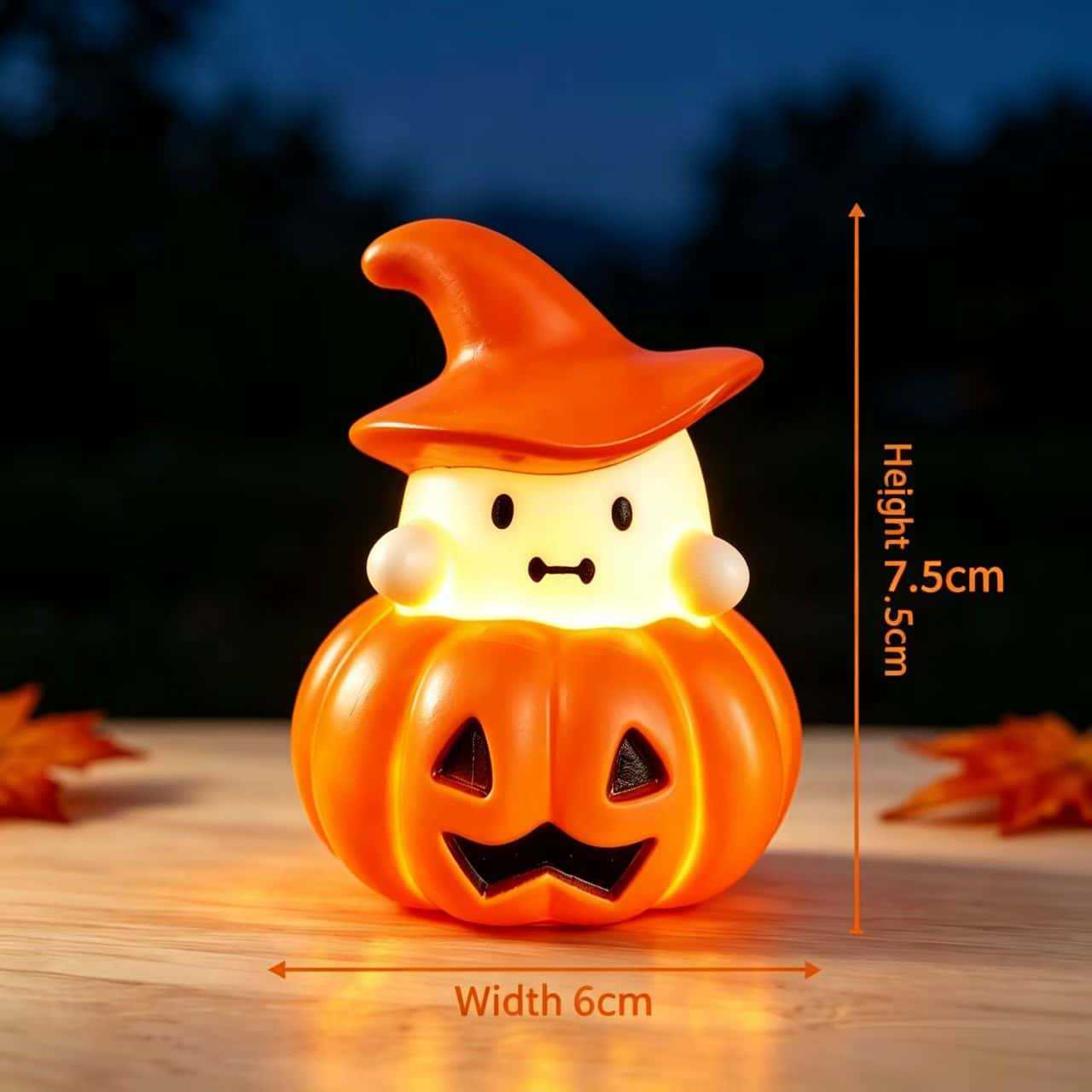 Halloween Pumpkin Lantern Ghost Night Light Glowing Ornaments Creative Decorations Party Decoration Props