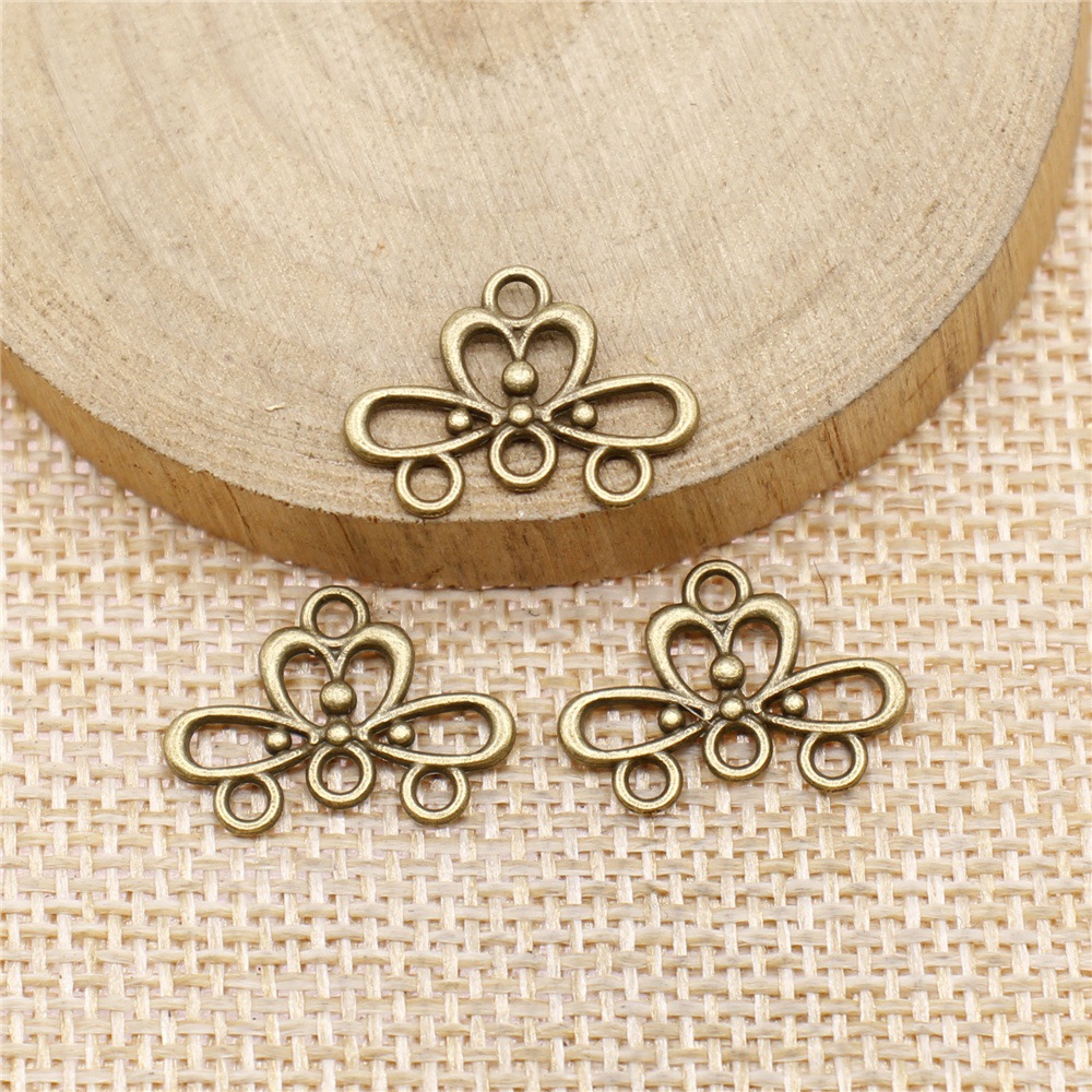 1 Piece Retro Solid Color Alloy Plating Earrings Connector Jewelry Accessories display picture 6