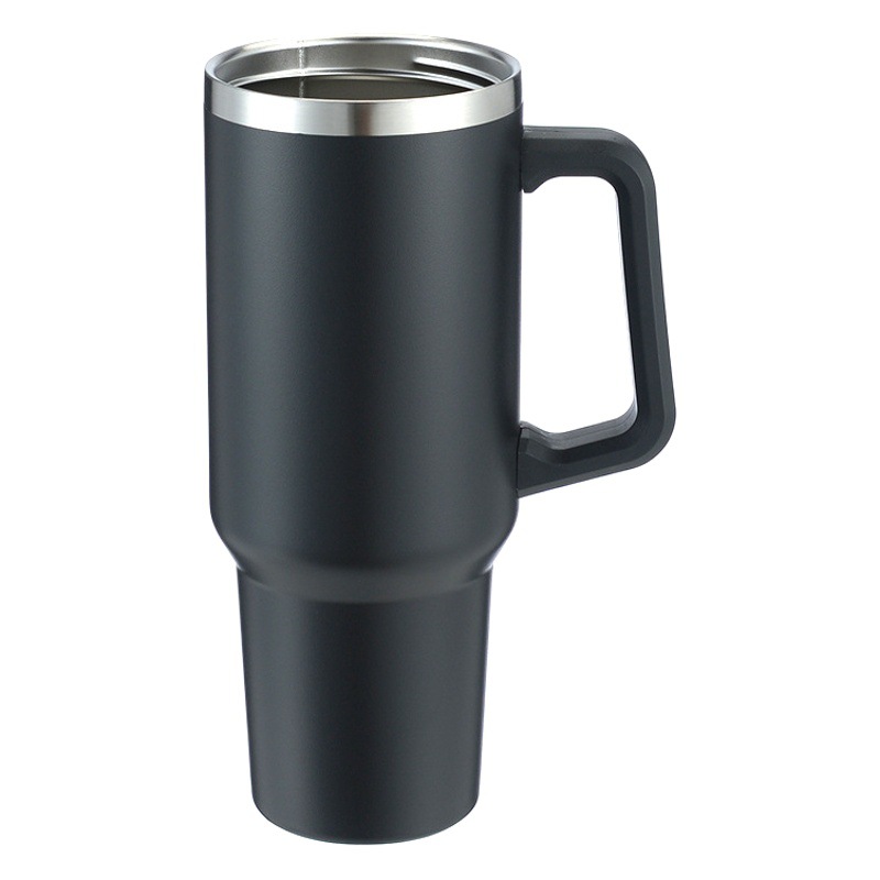 Transfronterizo en stock generación Segunda Generación 40oz gran capacidad mango cerveza taza coche helado taza de acero inoxidable taza de vacío Coche