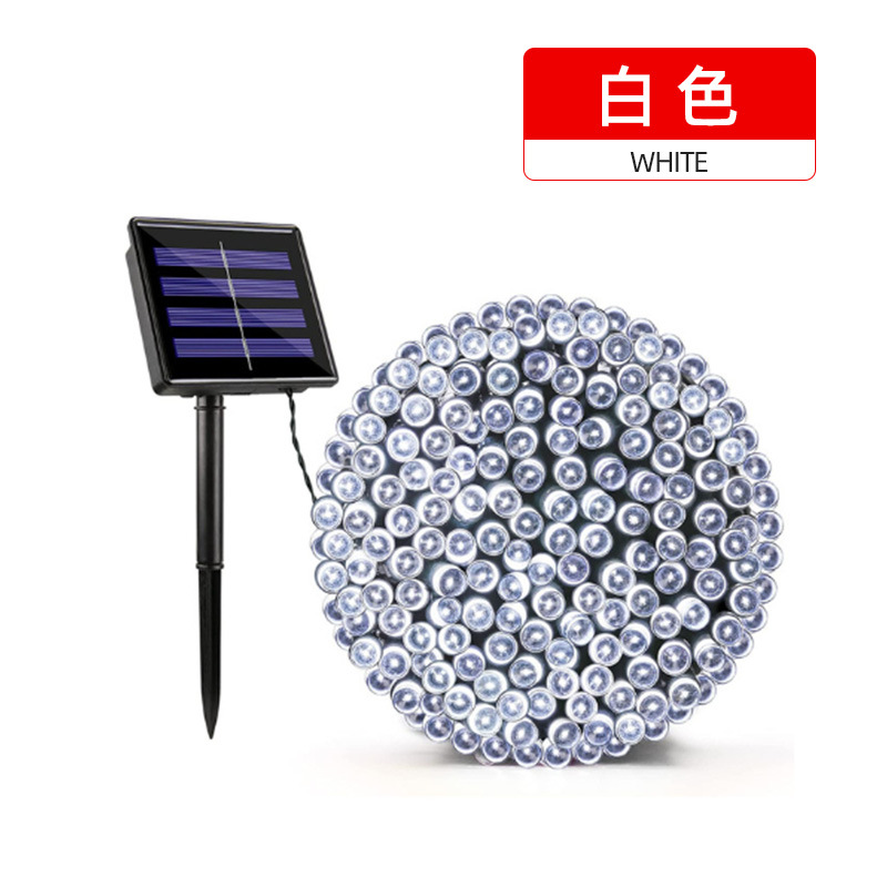 Estrellado LED solar luz de la secuencia al aire libre impermeable linterna de Navidad linterna decorativa control remoto Cadena de Luz al por mayor