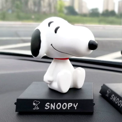 Cartoon Creative Car Ornaments, Car ornaments - -shaking-his-head-nubi-white-dog