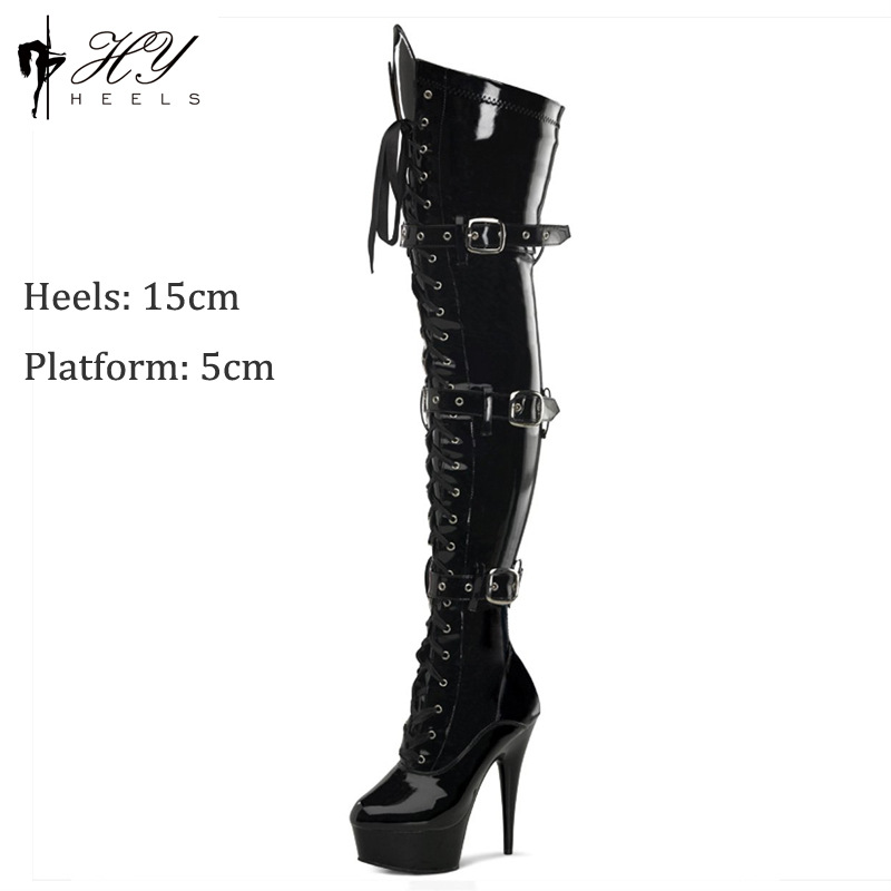 Giày cao gót boot ngắn nữ mũi nhọn gót 15cm da sáng chế — Màu đen, Màu hồng, Không trả lại hoặc trao đổi, Màu trắng
