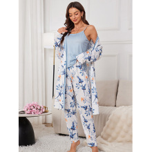 针织棉外贸女士睡衣传供亚马逊跨境电商平台工厂现货直销欧美大码