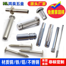 304搓花纹铆钉菠萝花销钉 316直纹标牌钉 麻花形窝钉 倒扣搓花钉