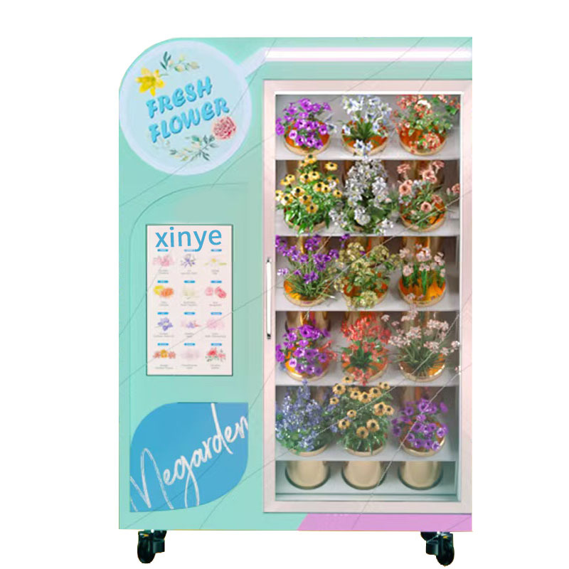 商用全智能无人自动鲜花售卖机花束保鲜自助售货机扫码卖花机