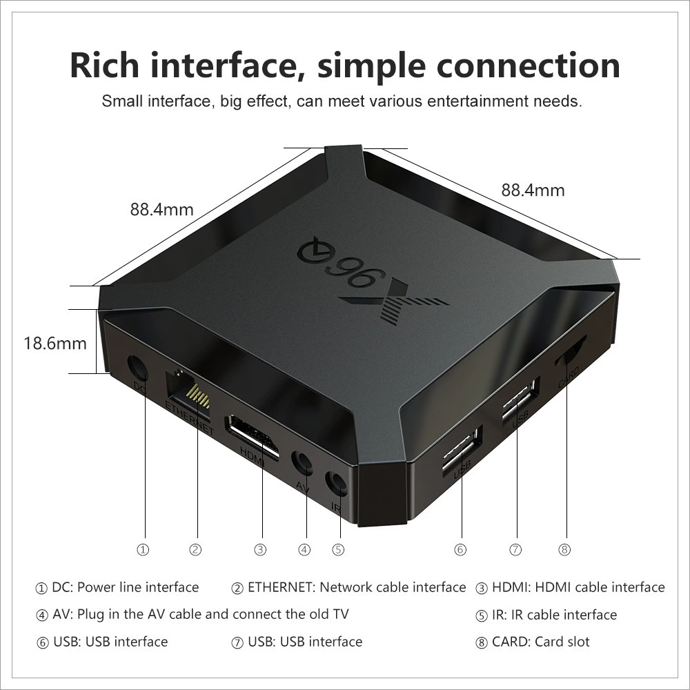 X96Q приставка H313 HD Wi-Fi с родной Android 10 сетевой медиаплеер