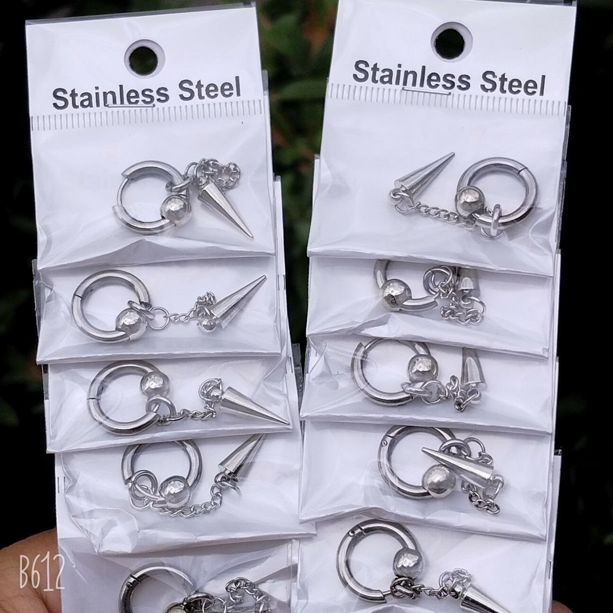 2.5 pendientes de acero de titanio gruesas y el mismo modelo crian orejas joyas de moda con pendientes de acero inoxidable con hilo redondo personalizado image 31