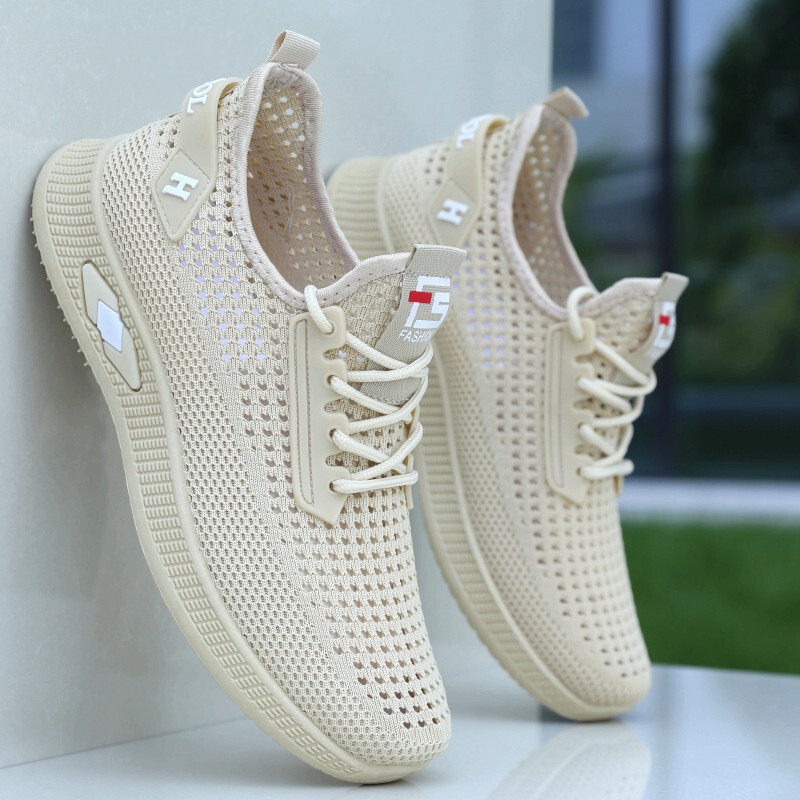 Hollow Men's Shoes, Summer Men's Sandals, Mesh Breathable Clogs, One-Legged Soft-Soled Mesh Shoes, Running Sneakers