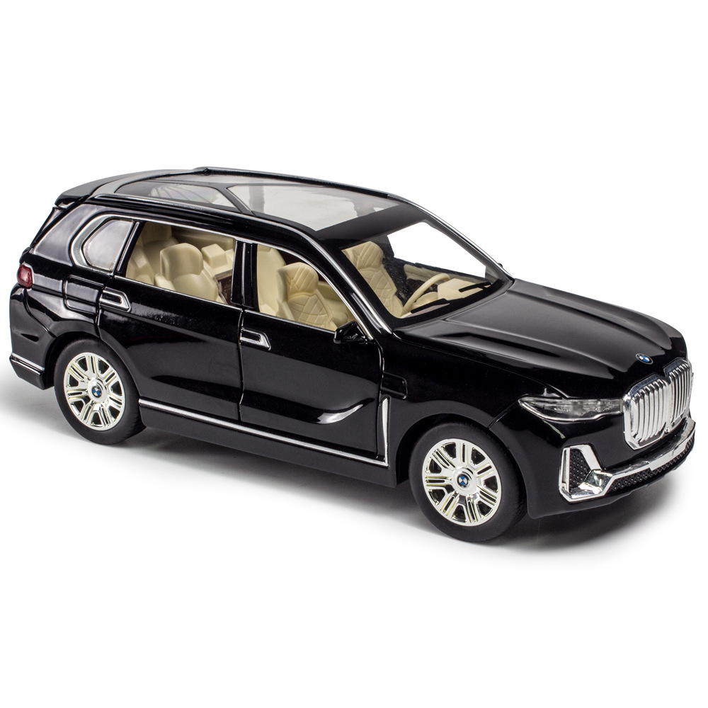 Chezhi 1 24 Simulation BMW X7 Alloy Acousto-optic Recoil Children's Toy Car Model