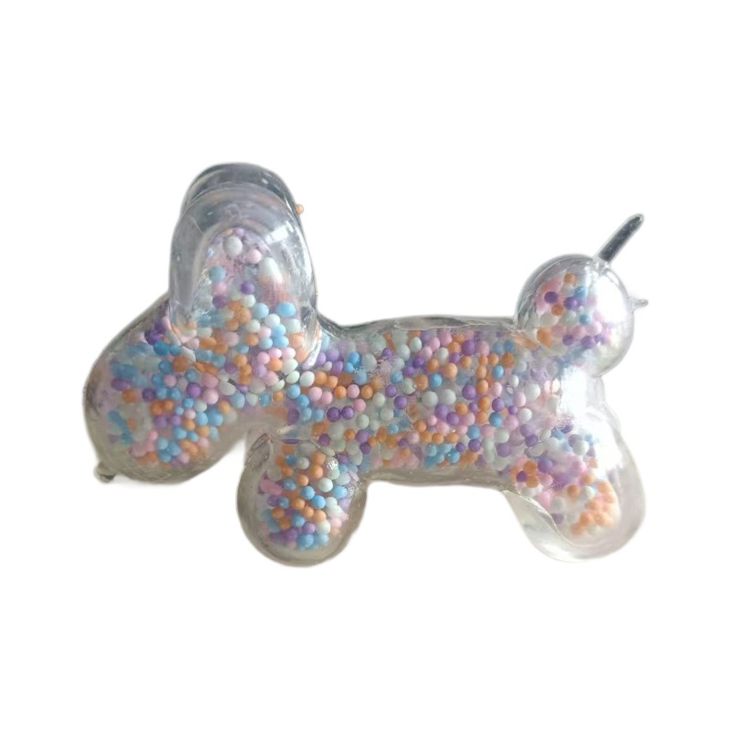 Celebridades de Internet el mismo lindo globo perro maltosa amasar música descomprimir y descomprimir juguetes arenas movedizas gelatina perro espuma de color