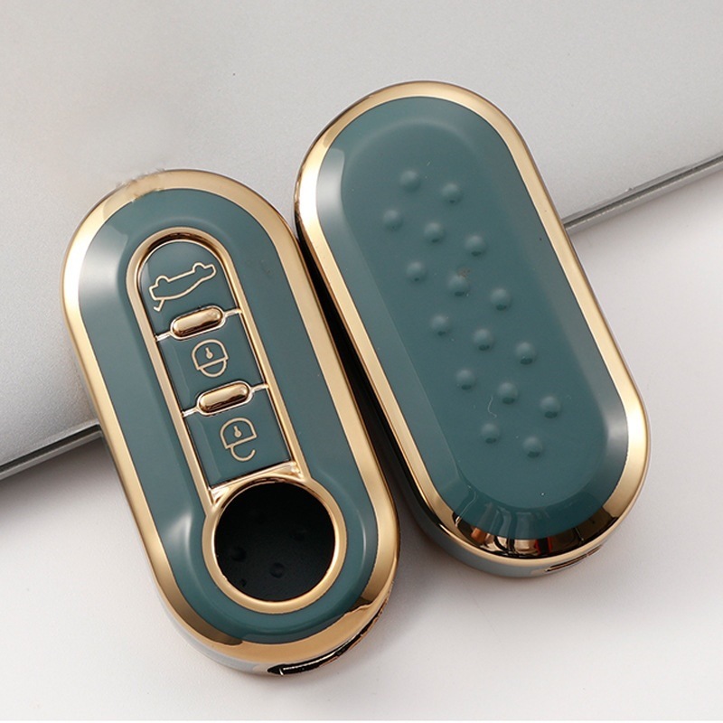 Funda llave plegable Fiat de 3 Llaves aplicable 500 Boyue Bravo Feixiang Iveco Golden Edge car key case