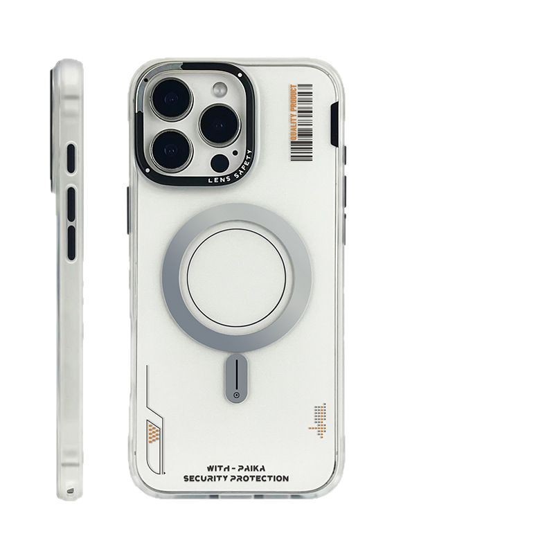Iphone16 promax金沙磁気吸引携帯ケースのフロスト肌感リンゴ15半透転倒防止保護カバーを適用する|undefined