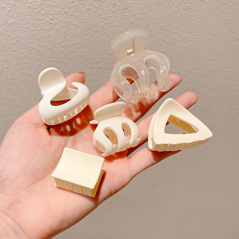 Procesamiento personalizado clip de cabello cola de caballo alta pequeña clip de agarre detrás de la cabeza fija artefacto de alta sensación clip de tiburón tocado clip de cabello