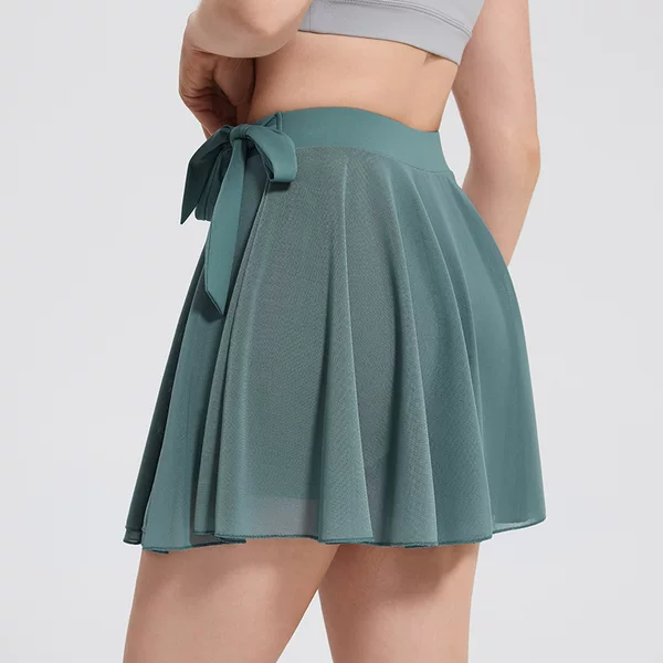 American Tennis Skirt Sports Short Skirt Women's Breathable Yoga Skirt Running Dance Yoga Pants Skirt Fitness Skirt Summer