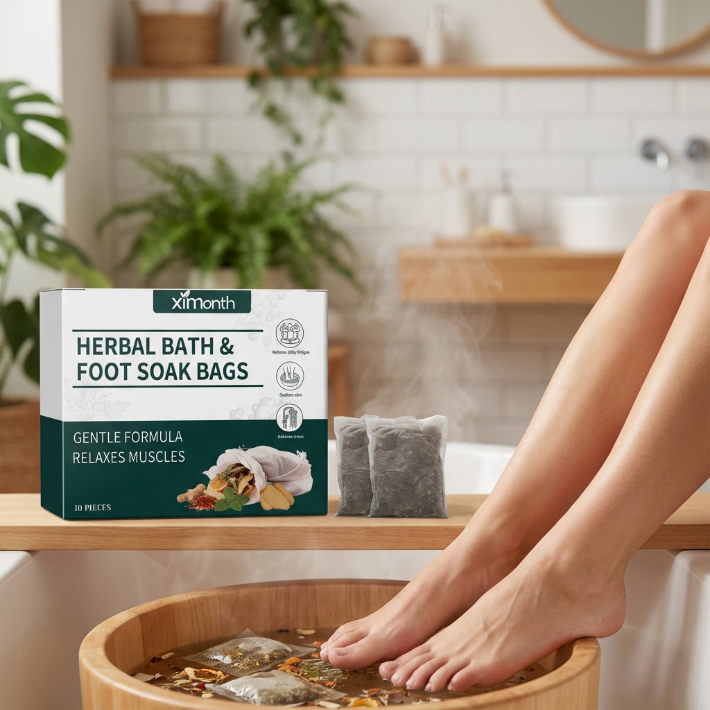 Ximonth Foot Soak Pack with a Gentle Formula for Daily Home Use, Providing a Comfortable Experience with Herbal Fragrance