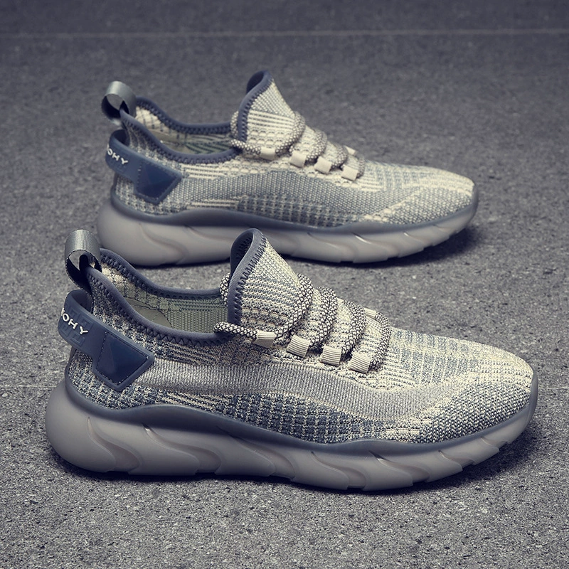 Мужские летние дышащие кроссовки из кокосового волокна для дропшиппинга 2025: удобные повседневные и беговые кроссовки из тканого материала