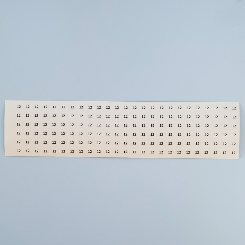 サークル番号デジタルステッカー透明黒字サイズデジタルライブラウンドpvc 5mmステッカーリングブレスレット|undefined