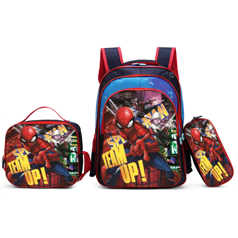 Nuevo Kpop América del Sur 16 pulgadas tres piezas juego de tirón para niños 3D brujas caza mochila de hombro para estudiantes doble espalda