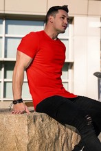 肌肉健身兄弟春夏新款男士运动休闲跑步棉短袖T恤光板无logo外贸