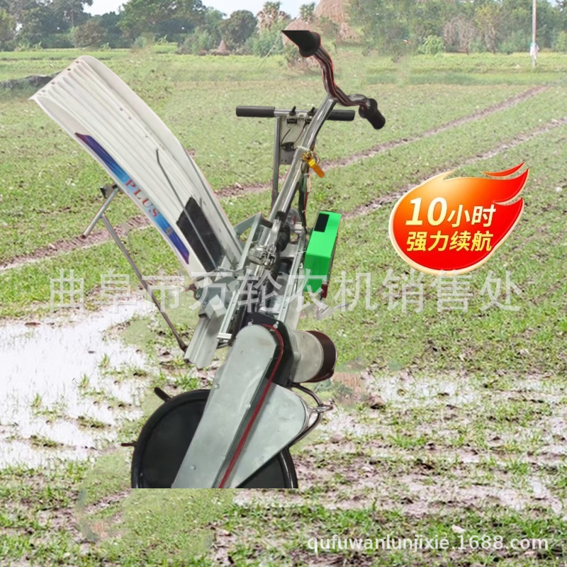 电动补边机 水稻单行插秧机 手推式电动稻田插秧补苗机不伤秧苗