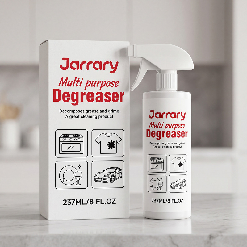 Jarrary Multi-Purpose Degreaser: For daily use in cleaning cars, kitchens, and clothes, effectively removing stains, grease, and grime