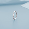 Fashionable trend ring with letters, simple and elegant design, Japanese and Korean, English