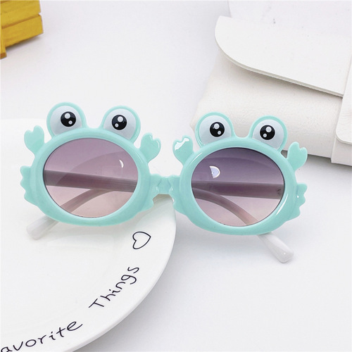 Little Crab Children's Sunglasses Korean Style Little Frog Glasses Baby Boys and Girls Photo Style Sunscreen Sunglasses