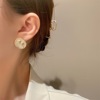 Tide, brand small design earrings, European style, flowered, french style, light luxury style, internet celebrity